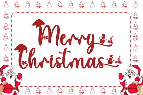 Christmas Laurent Font Prasetya Letter 