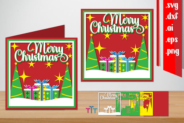 Christmas Layered Papercut 3D Paper zafrans studio 