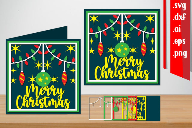 Christmas Layered Papercut | Merry & Bright Papercut 3D Paper zafrans studio 