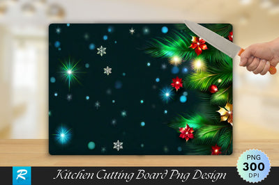 Christmas leaf Cutting Board Sublimation Regulrcrative 