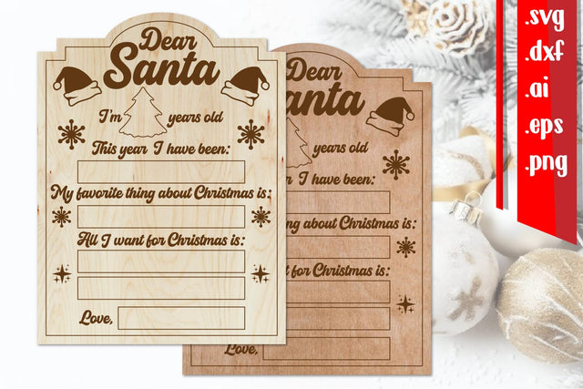 Christmas Letter Board | Christmas Wish Board SVG zafrans studio 
