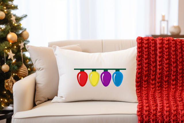 Christmas Light Border 4 Bulb Applique Embroidery Embroidery/Applique DESIGNS Designed by Geeks 