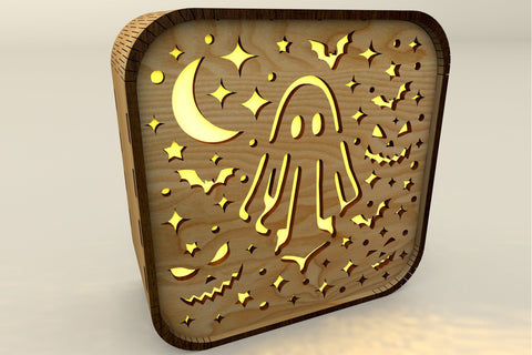 Christmas Light Box Decorative Set Laser Cut Templates SVG LaserCutano 