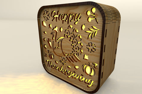 Christmas Light Box Decorative Set Laser Cut Templates SVG LaserCutano 