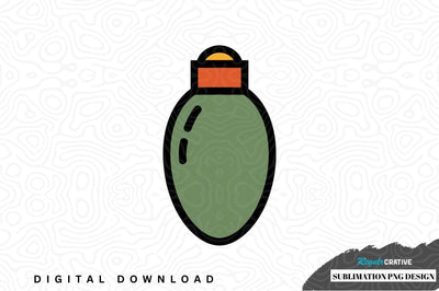 Christmas light bulb sublimation png design Sublimation Regulrcrative 
