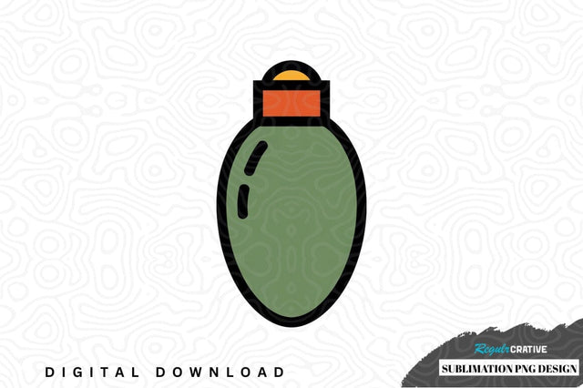 Christmas light bulb sublimation png design Sublimation Regulrcrative 