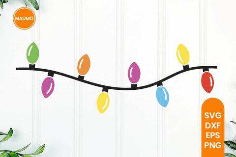Christmas Lights Clipart Sublimation SVG Maumo Designs 