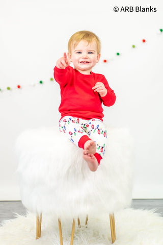 Christmas Lights Family Pajama Collection | Blanks for Embroidery and Heat Transfers Physical ARB Blanks 