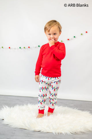 Christmas Lights Family Pajama Collection | Blanks for Embroidery and Heat Transfers Physical ARB Blanks 
