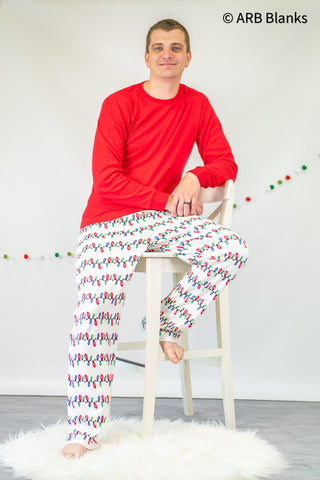 Christmas Lights Family Pajama Collection | Blanks for Embroidery and Heat Transfers Physical ARB Blanks 