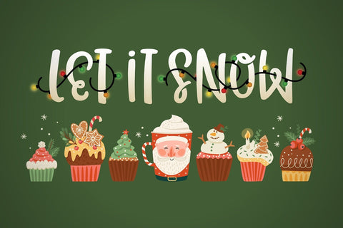 Christmas Lights Font & Phrases Font Denise Chandler 