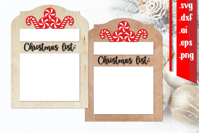 Christmas List Board | Christmas Wish Board SVG zafrans studio 