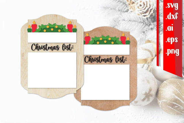 Christmas List Board | Christmas Wish Board SVG zafrans studio 