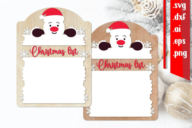 Christmas List Board | Christmas Wish Board SVG zafrans studio 