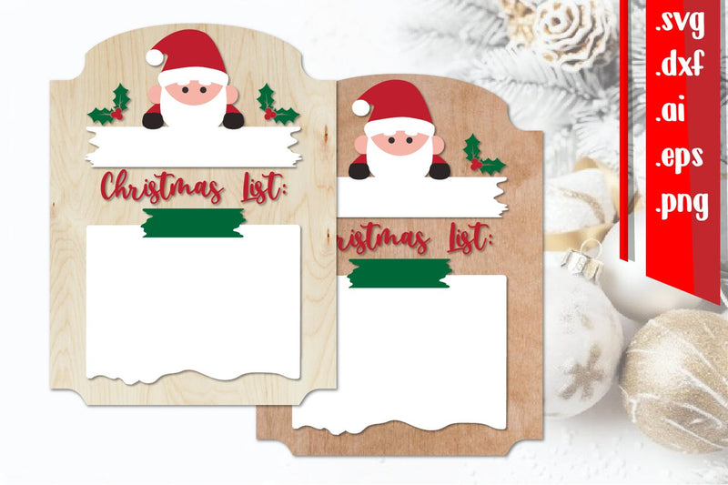 Christmas List Board | Christmas Wish Board SVG zafrans studio 