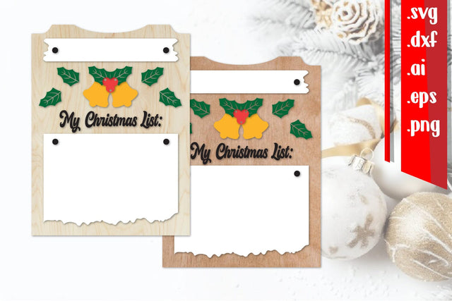 Christmas List Board | Christmas Wish Board SVG zafrans studio 