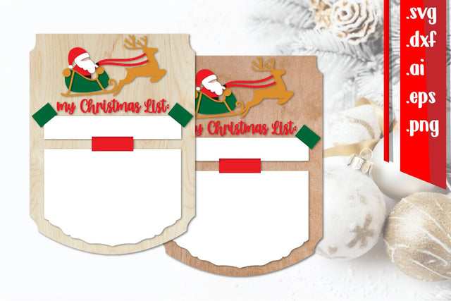 Christmas List Board | Christmas Wish Board SVG zafrans studio 