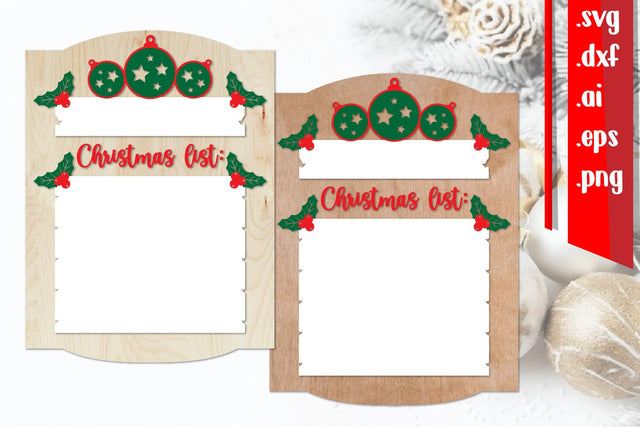 Christmas List Board | Christmas Wish Board SVG zafrans studio 
