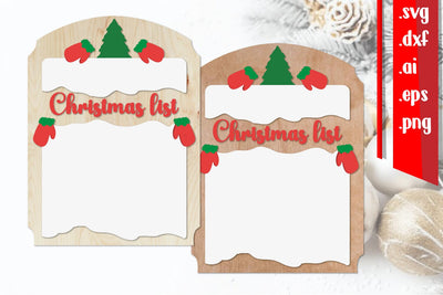 Christmas List Board | Christmas Wish Board SVG zafrans studio 
