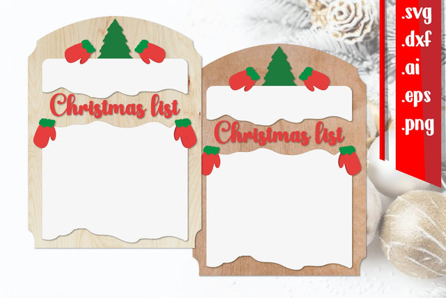 Christmas List Board | Christmas Wish Board SVG zafrans studio 