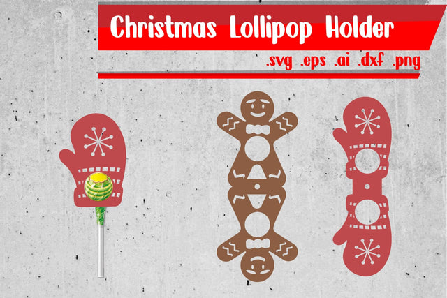 Christmas Lollipop Holder | Christmas Candy Holder SVG zafrans studio 