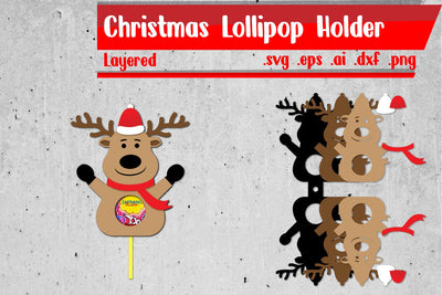 Christmas Lollipop Holders | Lollipop Holders Layered 3D Paper zafrans studio 