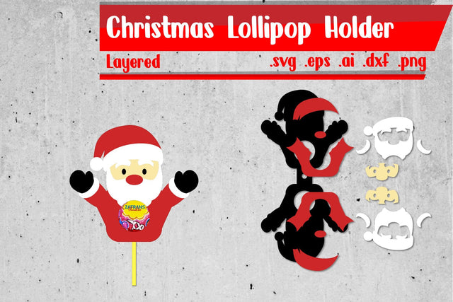 Christmas Lollipop Holders | Lollipop Holders Layered 3D Paper zafrans studio 
