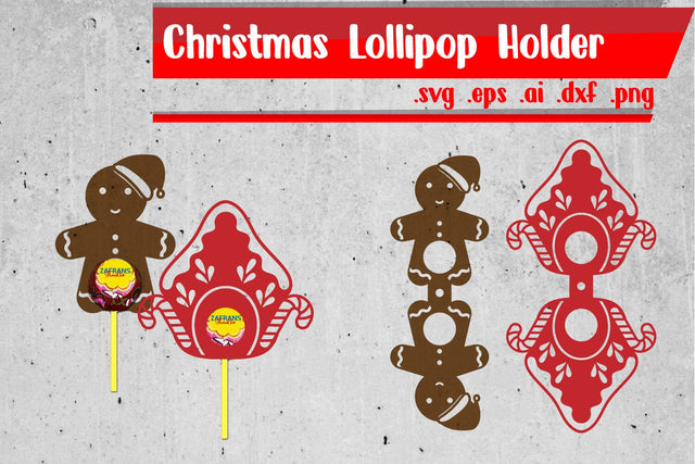 Christmas Lollipop Holders | Lollipop Holders Papercut SVG zafrans studio 