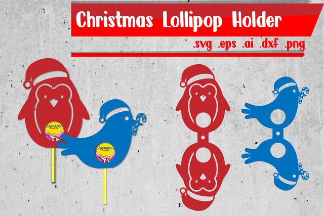 Christmas Lollipop Holders | Lollipop Holders Papercut SVG zafrans studio 