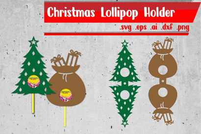 Christmas Lollipop Holders | Lollipop Holders Papercut SVG zafrans studio 