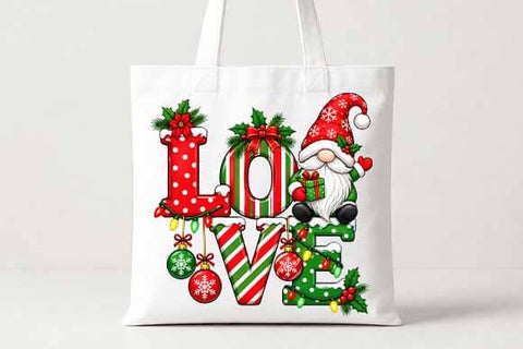 Christmas Love Gnome PNG SVG BillahCrafts 
