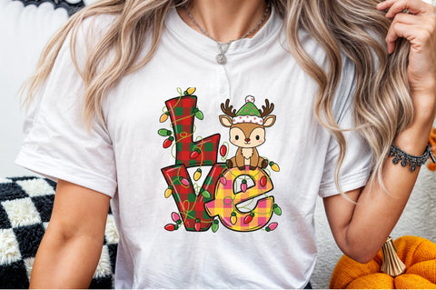 Christmas Love,Christmas Deer PNG Sublimation designartist 
