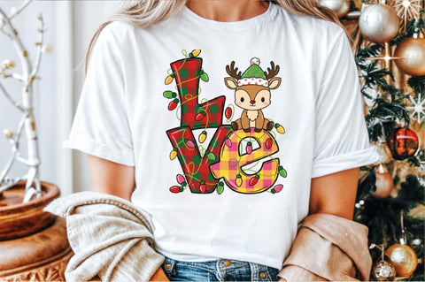 Christmas Love,Christmas Deer PNG Sublimation designartist 