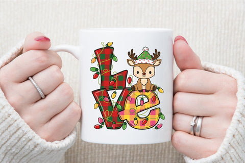 Christmas Love,Christmas Deer PNG Sublimation designartist 