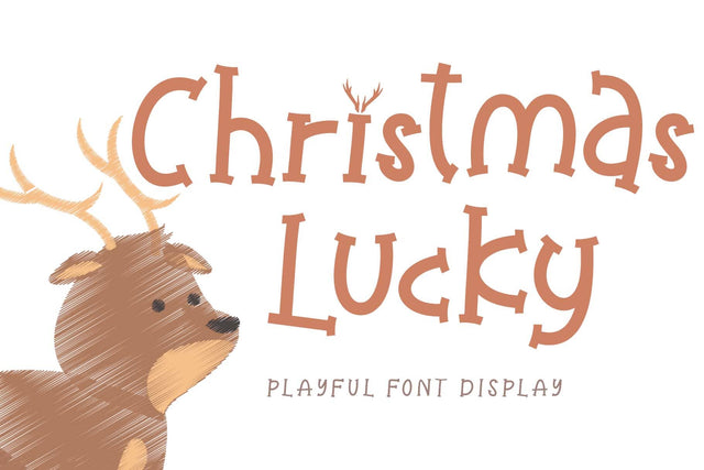 Christmas Lucky Font Prasetya Letter 