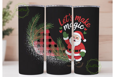Christmas Magic 20oz Tumbler Wrap Sublimation PixelChick 