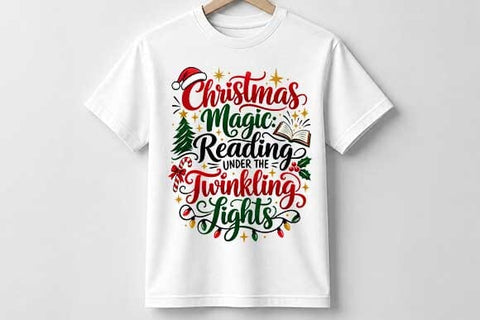 Christmas Magic Reading PNG SVG BillahCrafts 