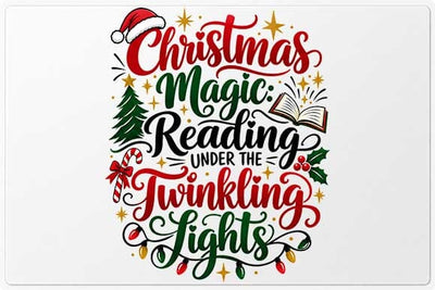 Christmas Magic Reading PNG SVG BillahCrafts 