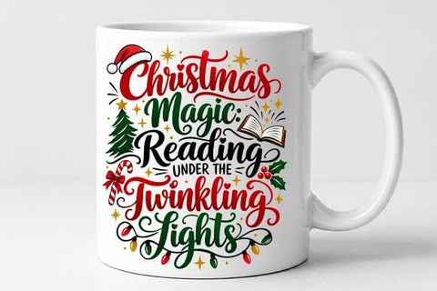 Christmas Magic Reading PNG SVG BillahCrafts 
