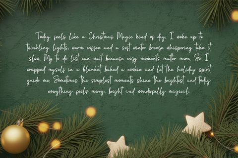 Christmas Magic Script, Elegant Holiday, Wedding Font Font TonisArtStudio 