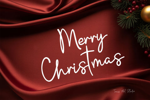 Christmas Magic Script, Elegant Holiday, Wedding Font Font TonisArtStudio 