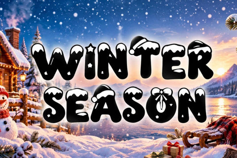 Christmas Mallow Font Prasetya Letter 