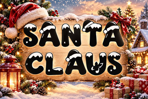 Christmas Mallow Font Prasetya Letter 