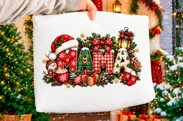 Christmas Mama Png, Christmas Mom Png Sublimation SVGArt 