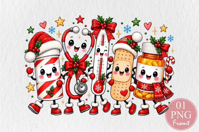 Christmas Medical Nurse PNG Sublimation nirmal108roy 