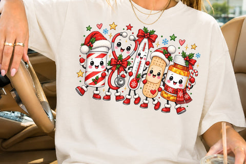 Christmas Medical Nurse PNG Sublimation nirmal108roy 