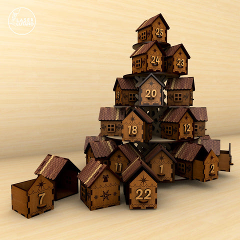 Christmas Mega Bundle 2025 – 3D Laser Cut Files for Ornaments, Lanterns, Advent Calendars & Gifts SVG LaserCutano 
