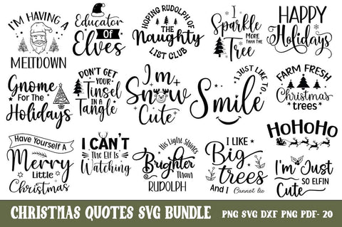 Christmas Mega Bundle, Christmas Combo Pack, Christmas Quotes Design Bundle, Christmas Big Bundle, Christmas 150+ Design, SVG FiveStarCrafting 