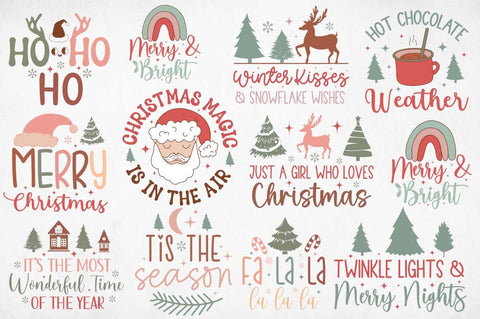 Christmas Mega Bundle, Christmas Combo Pack, Christmas Quotes Design Bundle, Christmas Big Bundle, Christmas 150+ Design, SVG FiveStarCrafting 
