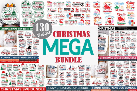 Christmas Mega Bundle Funny Christmas Design /SVGs,Quotes and Sayings,Food & Drink,On Sale, Print & Cut SVG designmaster24 